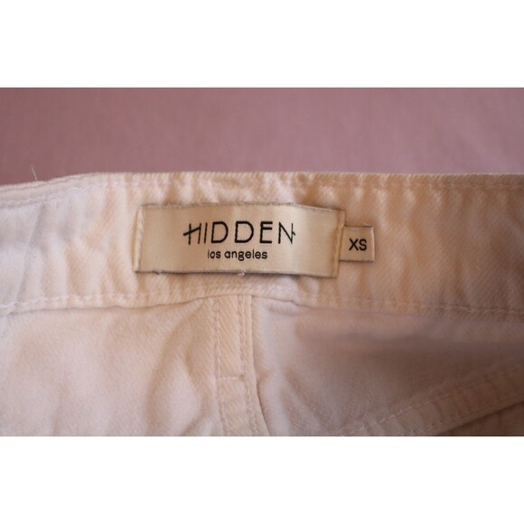 Hidden Denim Shorts Women’s Extra Small White Stretch Distressed Los Angeles - Picture 6 of 7